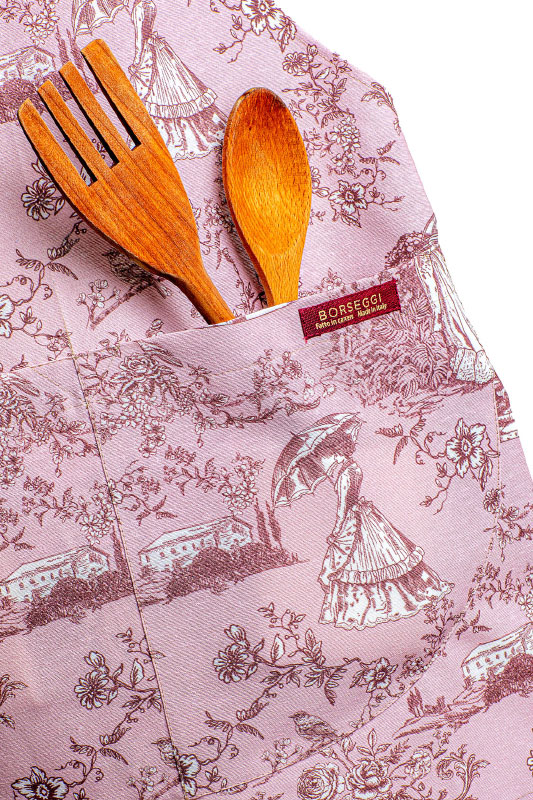 Grembiule cucina & giardino Toile de Jouy turchese - immagine 6