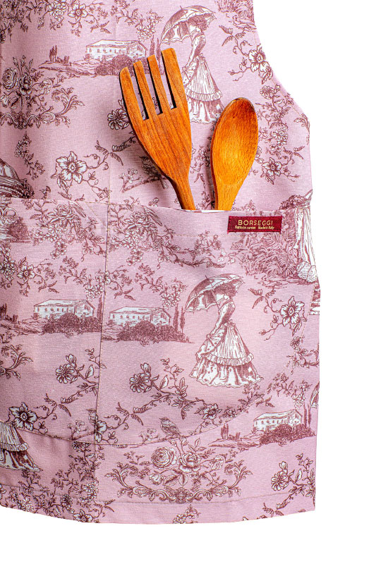 Grembiule cucina & giardino Toile de Jouy turchese - immagine 4